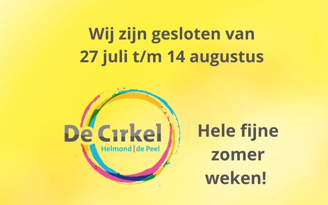 Vakantie sluiting